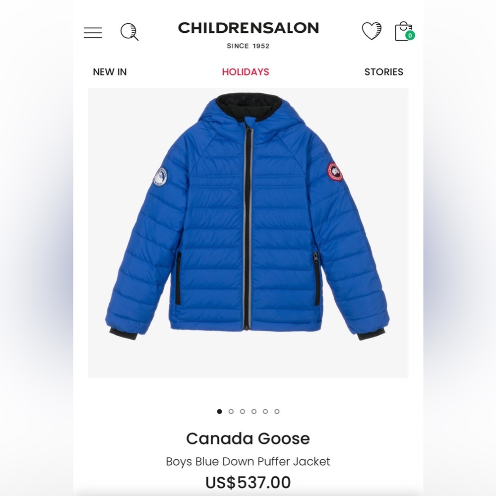 Canada Goose boys jacket (sold in another app)